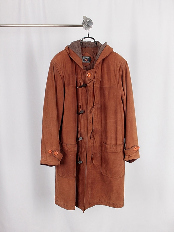 vtg CHAPS by RALPH LAUREN leather duffle coat