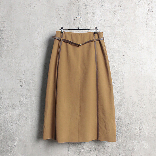 MAX MARA leather detail skirt (30inch)