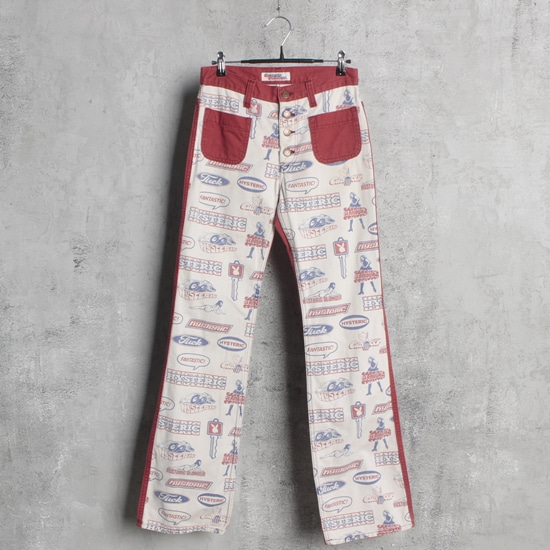 HYSTERIC GLAMOUR pop art pants (27.5)