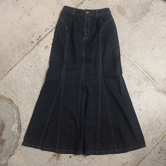 LOUNIE denim long skirt (25.9inch)