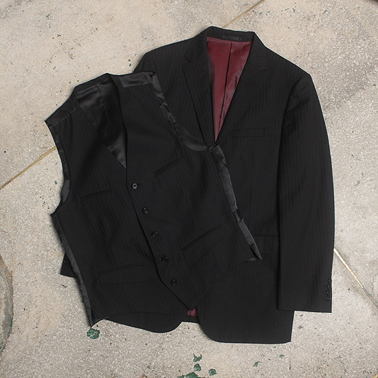 Burberry Black Label wool silk jk &amp; vest