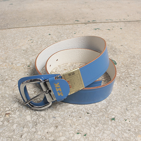 SKK blue leather belt (새상품)