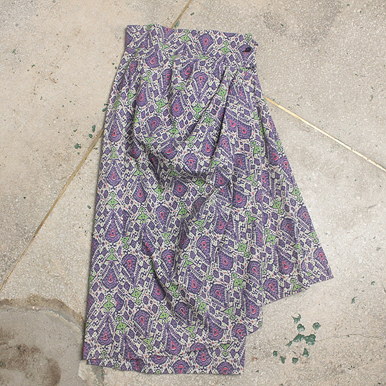 80s KANSAI japan wrap skirt (28inch)