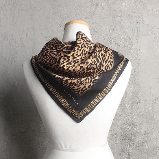 Givenchy leopard silk scarf