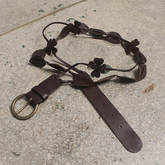 vtg clover leather belt
