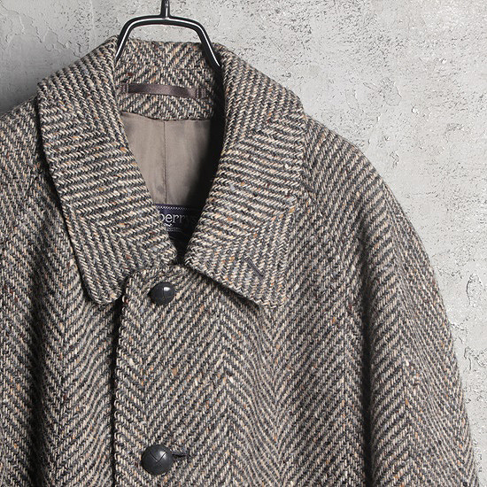 Burberry irish tweed wool coat