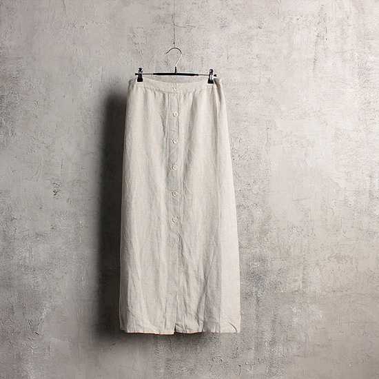 agnes B france made pure linen skirt (29.5inch)