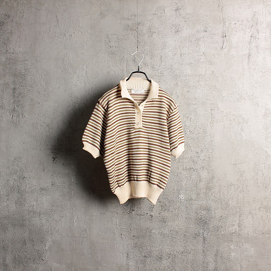 HAND MADE cotton S/S knit