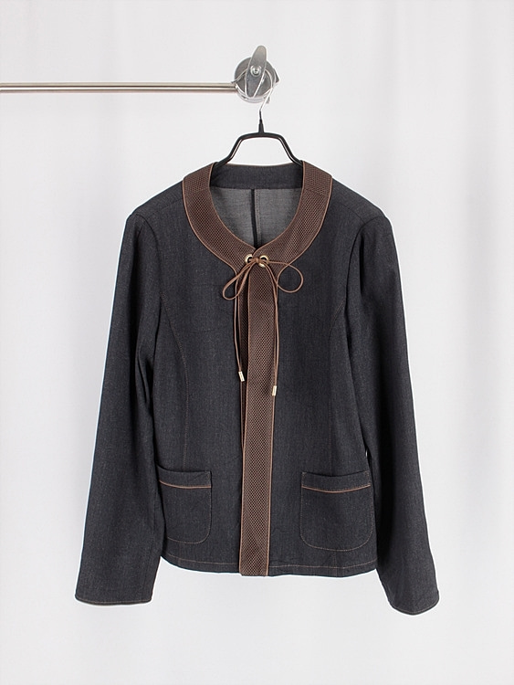 LEILIAN ribbon detail jacket - JAPAN MADE
