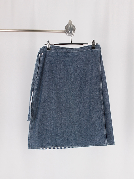 POLO JEANS CO. denim wrap skirt (28.3 inch)