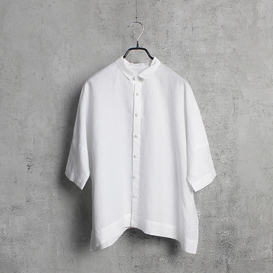 japan made wide 2way linen shirts