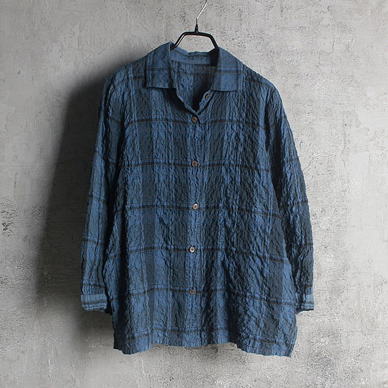 TOKUSHIMA wrinkle fabric shirts