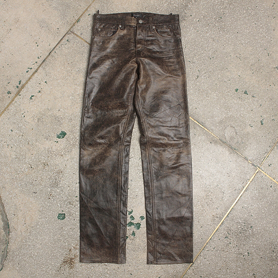 DUAL cow leather vtg pants (29inch)