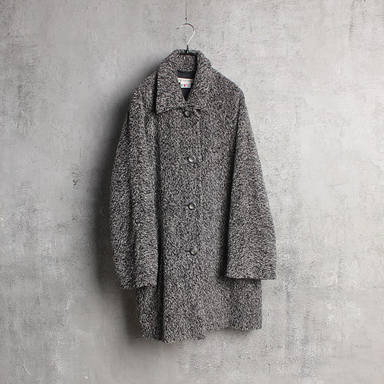 90s vtg La BASARE italy fabric wool alpaca coat