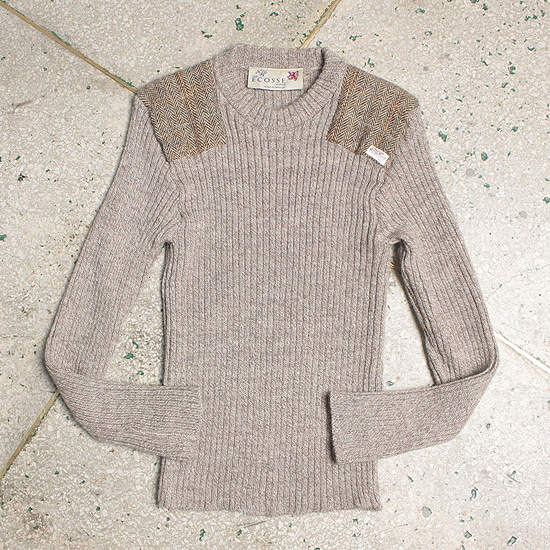 Ecosse range harris tweed detail knit