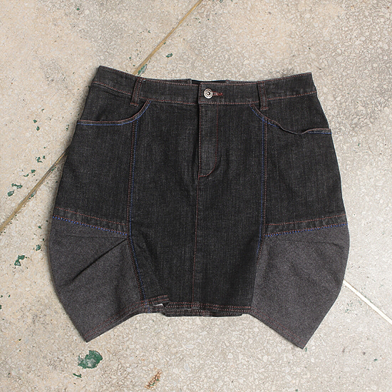 Trunk Hiroko Koshino denim wool skirt (29.9inch)