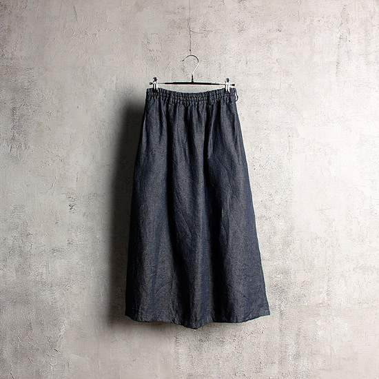 Wafu linen long skirt (Free)