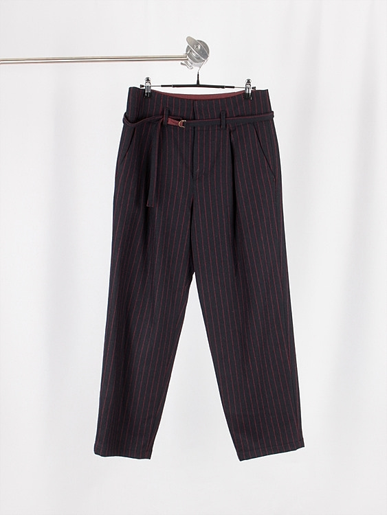 PAL&#039;LAS PALACE stripe wool pants (30.7 inch) - JAPAN MADE