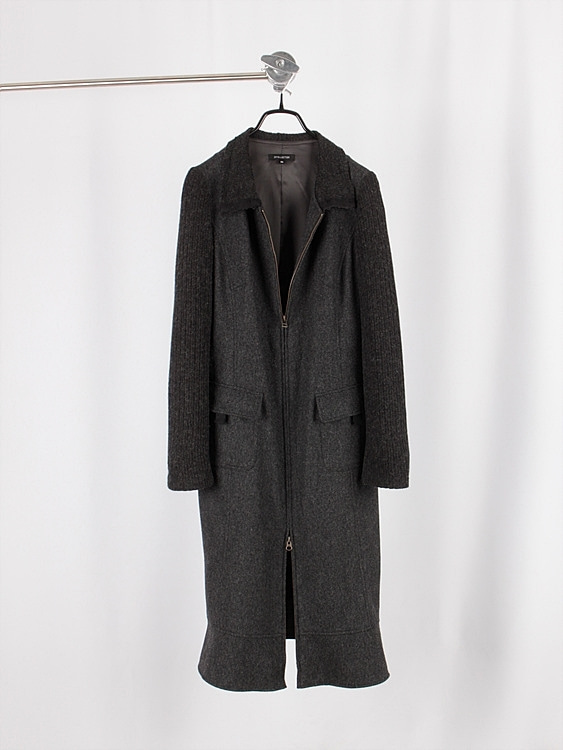 INTELLECTION wool long coat