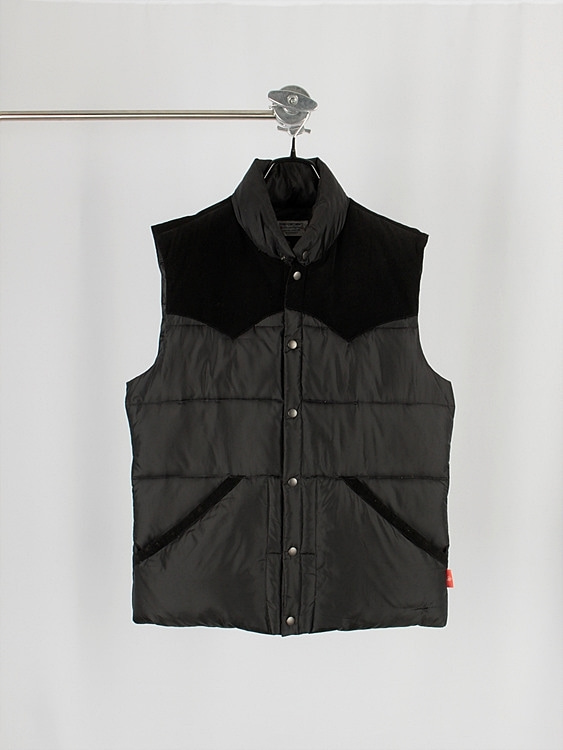 TRANS CONTINENTS corduroy patch padding vest