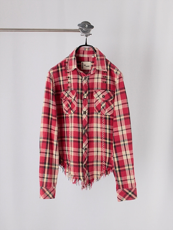 ARTISAN DE LUXE x RAY BEAMS fringe flannel shirts