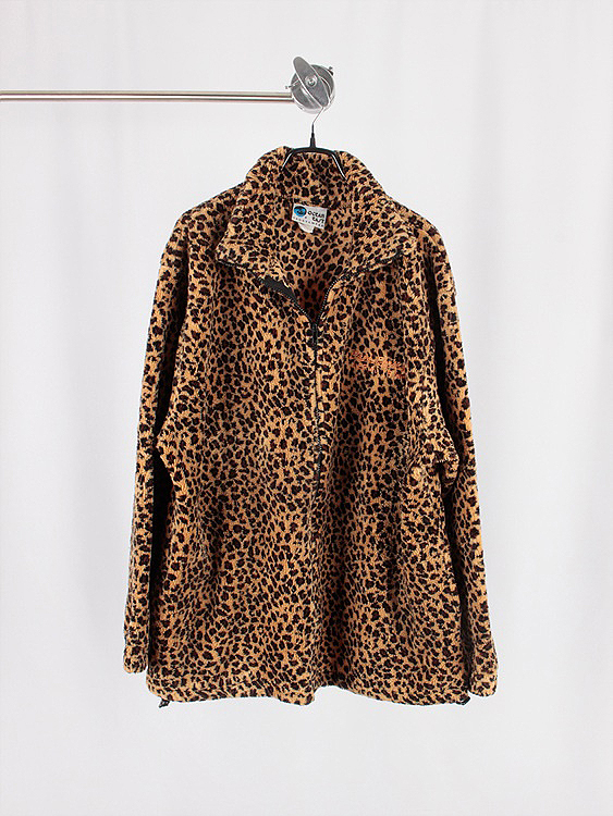 OCEAN EAST leopard fleece jacket - U.S.A MADE
