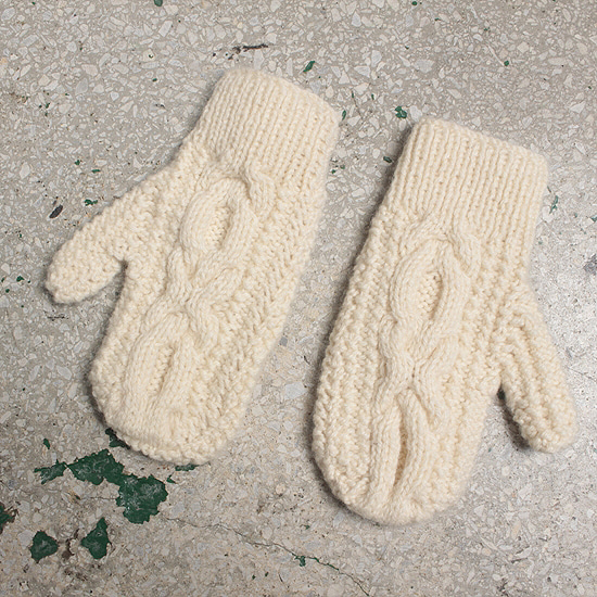 hand made knit glove
