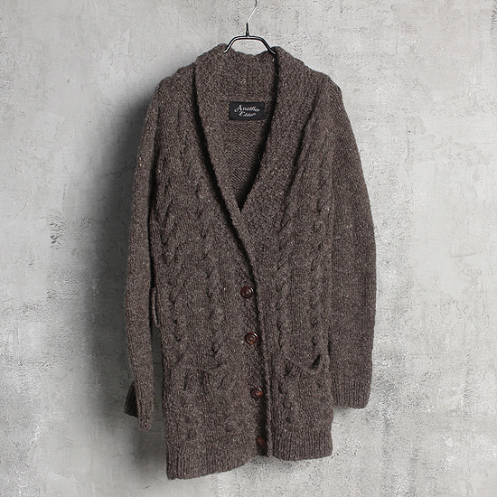 ANOTHER EDITION heavy hand made knit coat