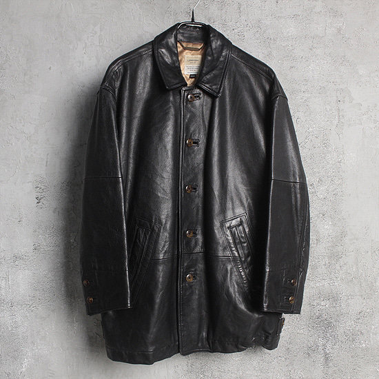 uppish leather coat