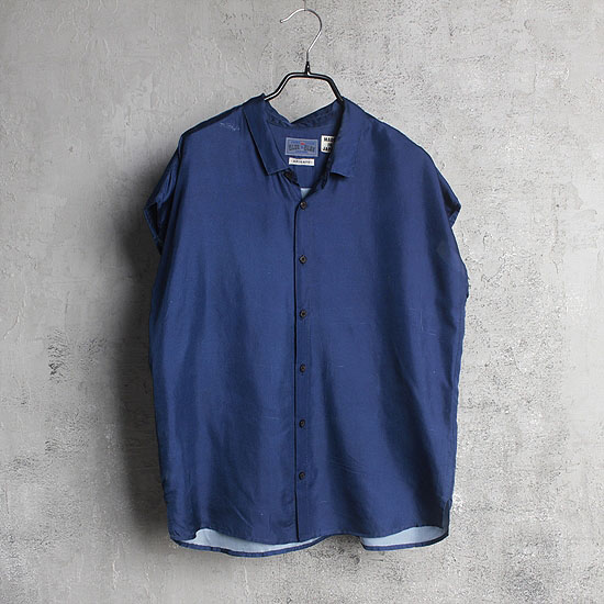 BLUE BLUE silk shirts vest