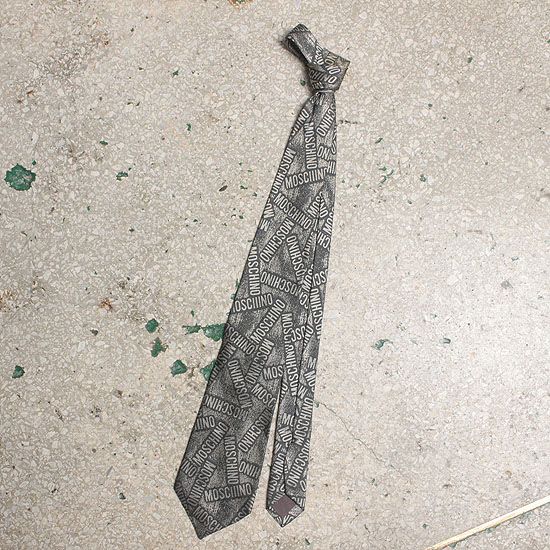 moschino silk tie