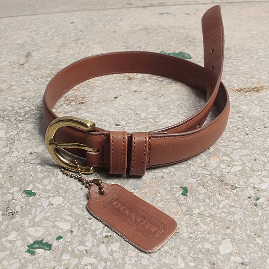 Coach leather belt
