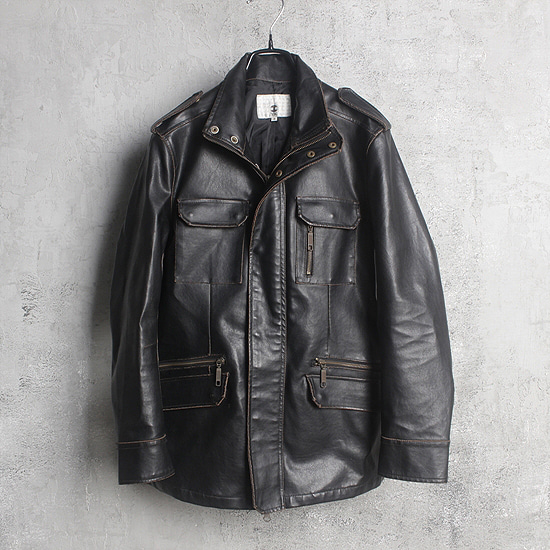TAKEO KIKUCHI leather jk