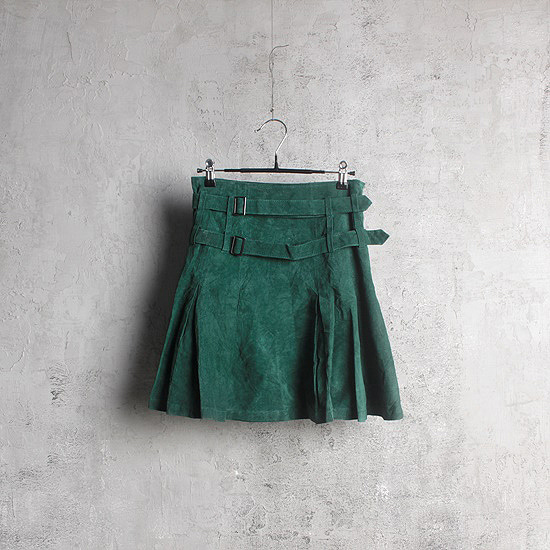 SCOT leather suede skirt (26inch)