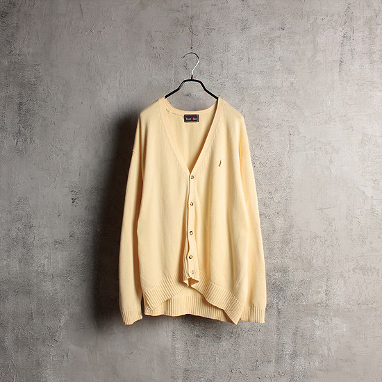 East boy loose fit cotton knit cardigan