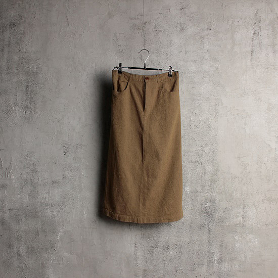 SM2 cotton x linen box skirt (women&#039;s free) - 새상품