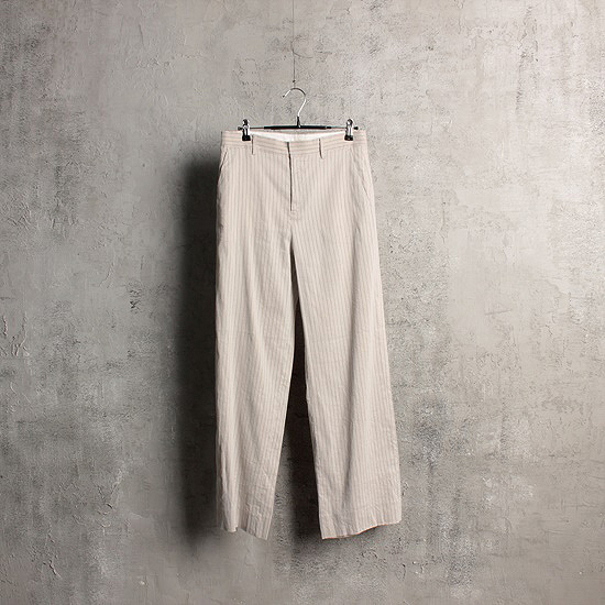 INED stripe linen pants (30inch)