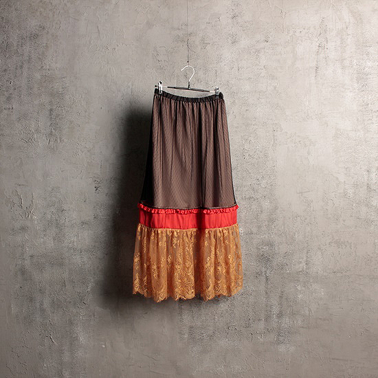 GU x UNDERCOVER banding skirt (women free)