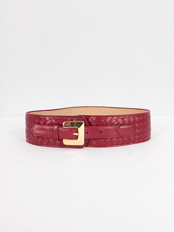BOTTEGA VENETA leather belt (24 ~ 26inch) - italy made