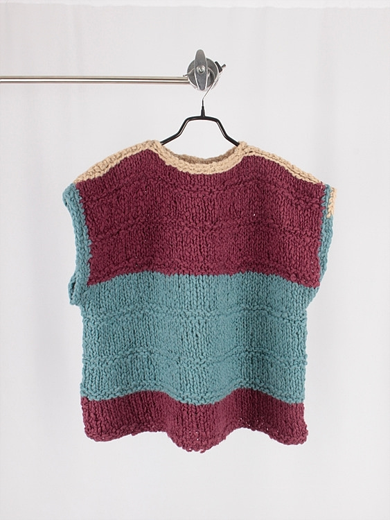 handmade knit vest