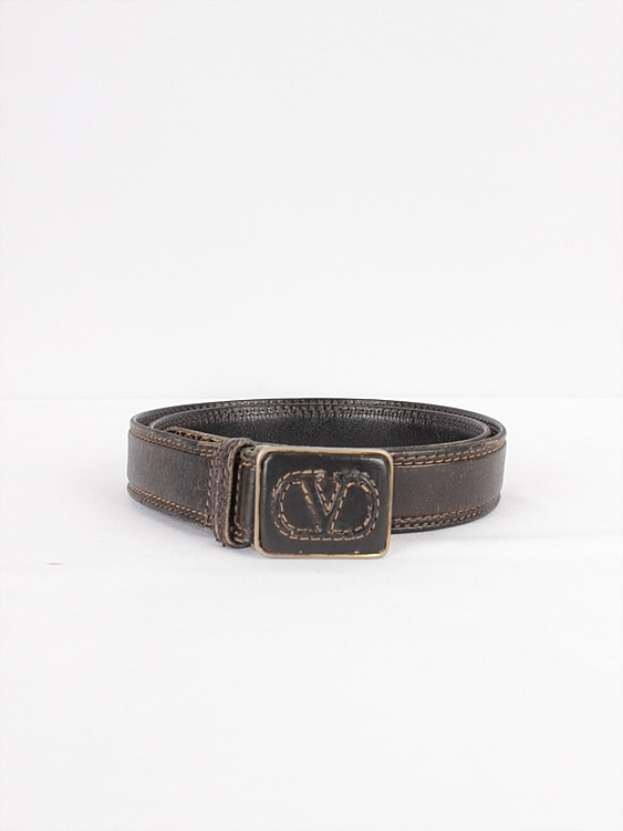 VALENTINO leather belt (30~34inch)- italy made