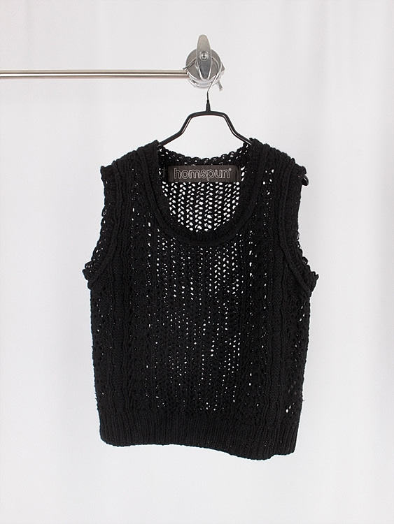 HOMSPUN net knit vest