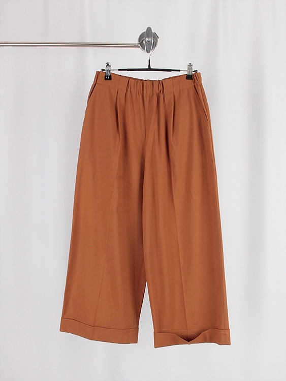 UNITED ARROWS banding wide pants (27.5~31.4 inch) - JAPAN MADE