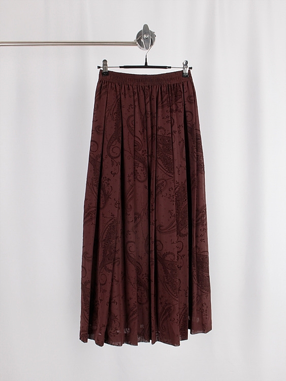 SCAPA paisley long skirt (~25.9 inch)