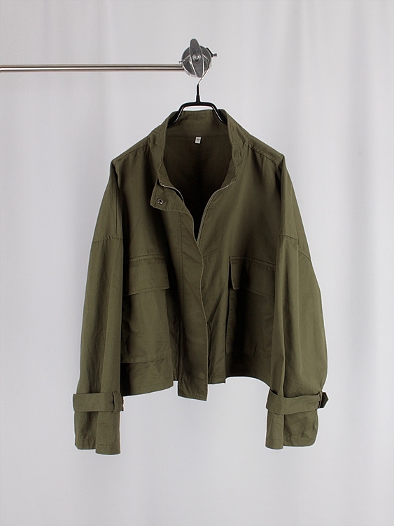 ADAPT RETAILING military overfit wide jacket