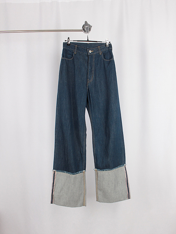 ORIENS by JOURNAL STANDARD selvedge roll-up denim pants (28.3 inch)