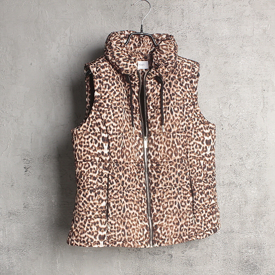 Calvin Klein leopard padding vest