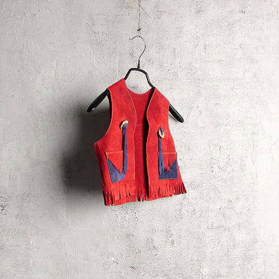 vtg leather vest (baby)