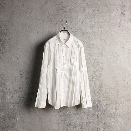 PliparPli max pleats white shirts (￥25,300)