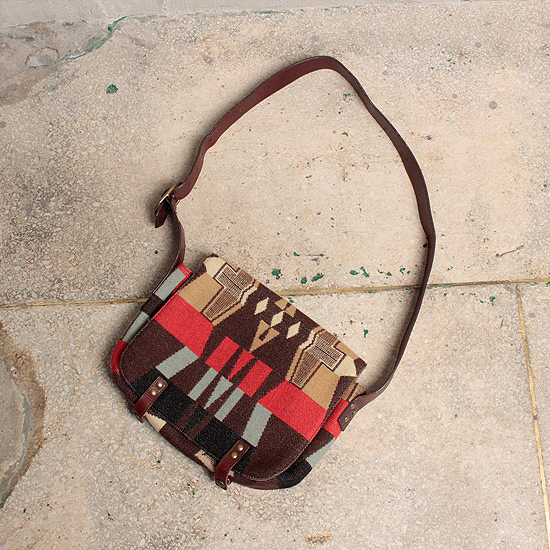 Ralph Lauren by polo leather navajo pattern cross bag
